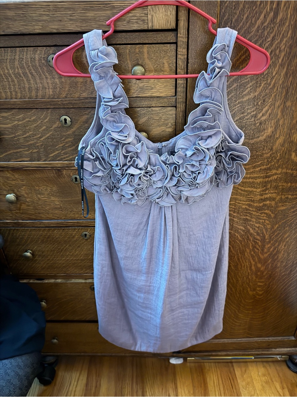 Alexia Admor Ruffle Purple Dress